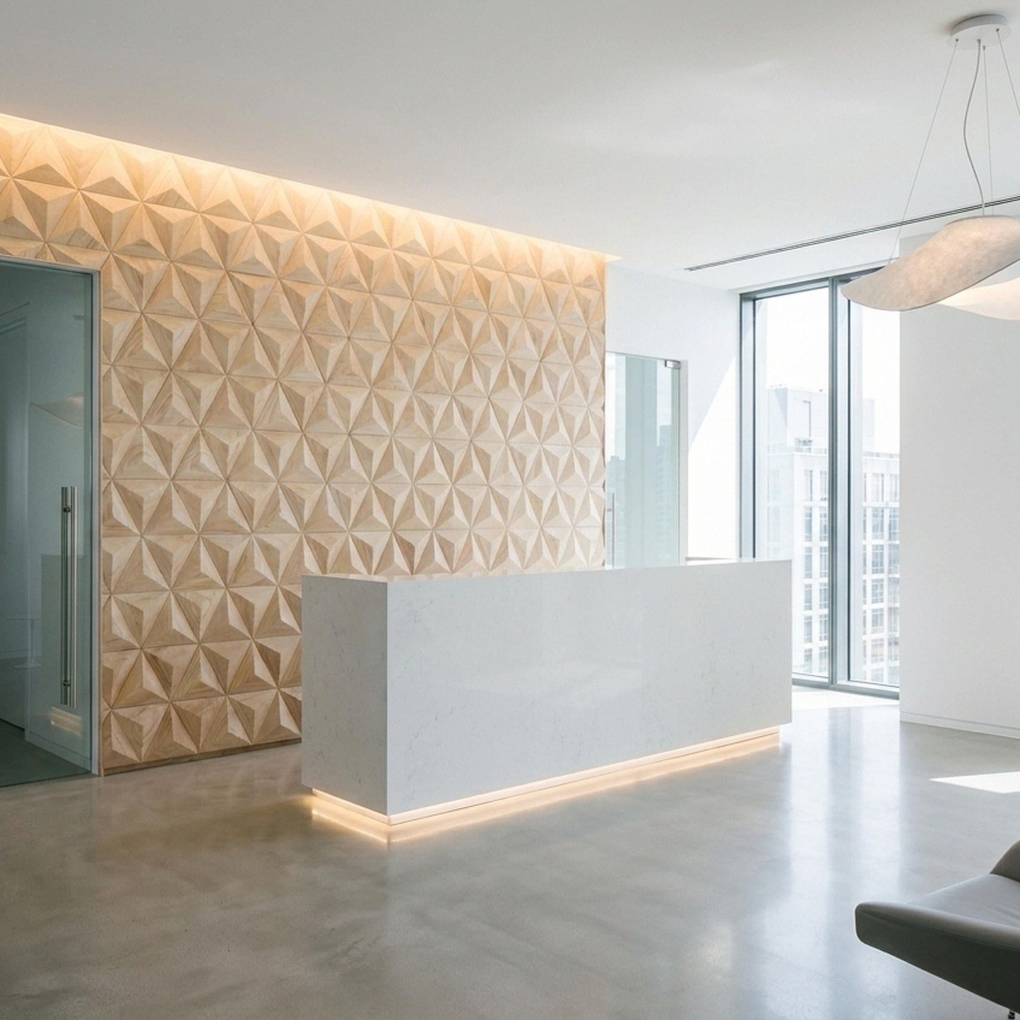 3D Wood Wall Panel | Spacious Rubber | 11.8×13.8"