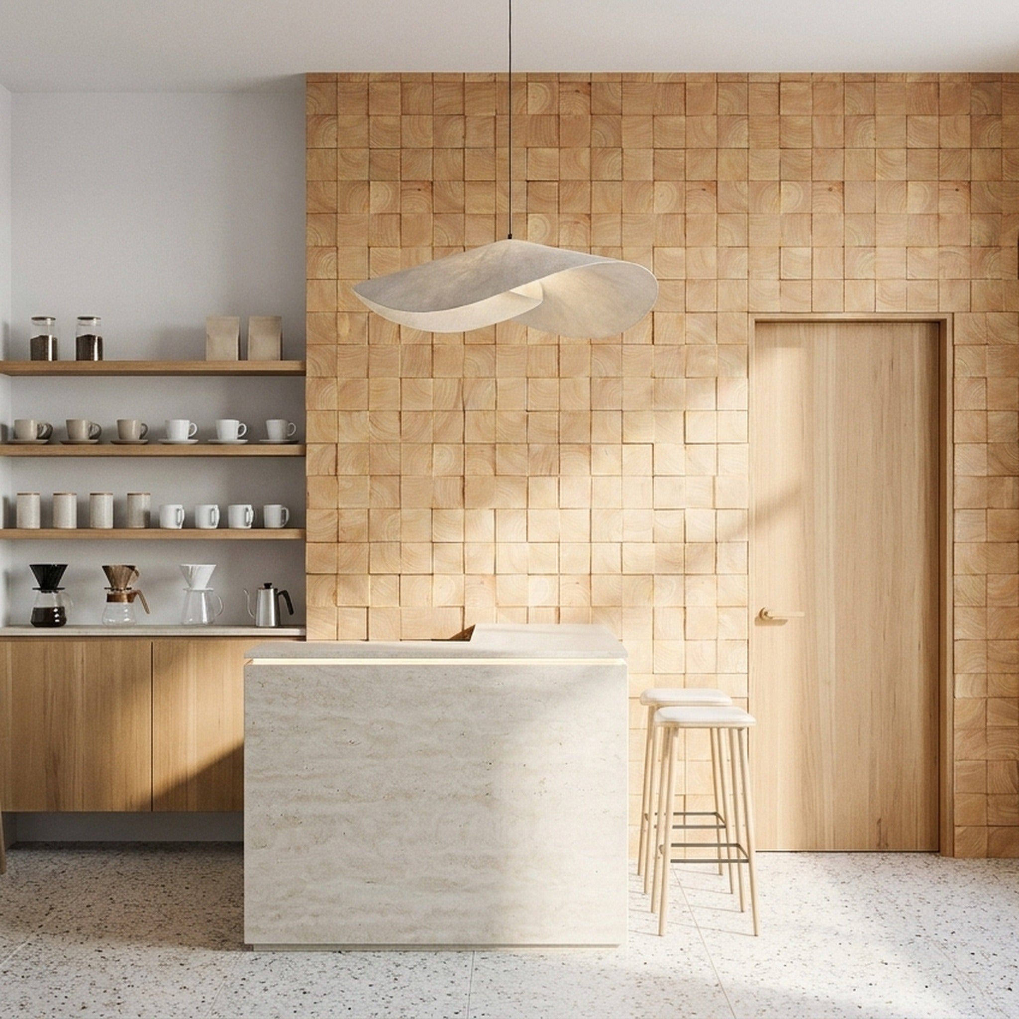 3D Wood Wall Panel | Rubber | 12×12"
