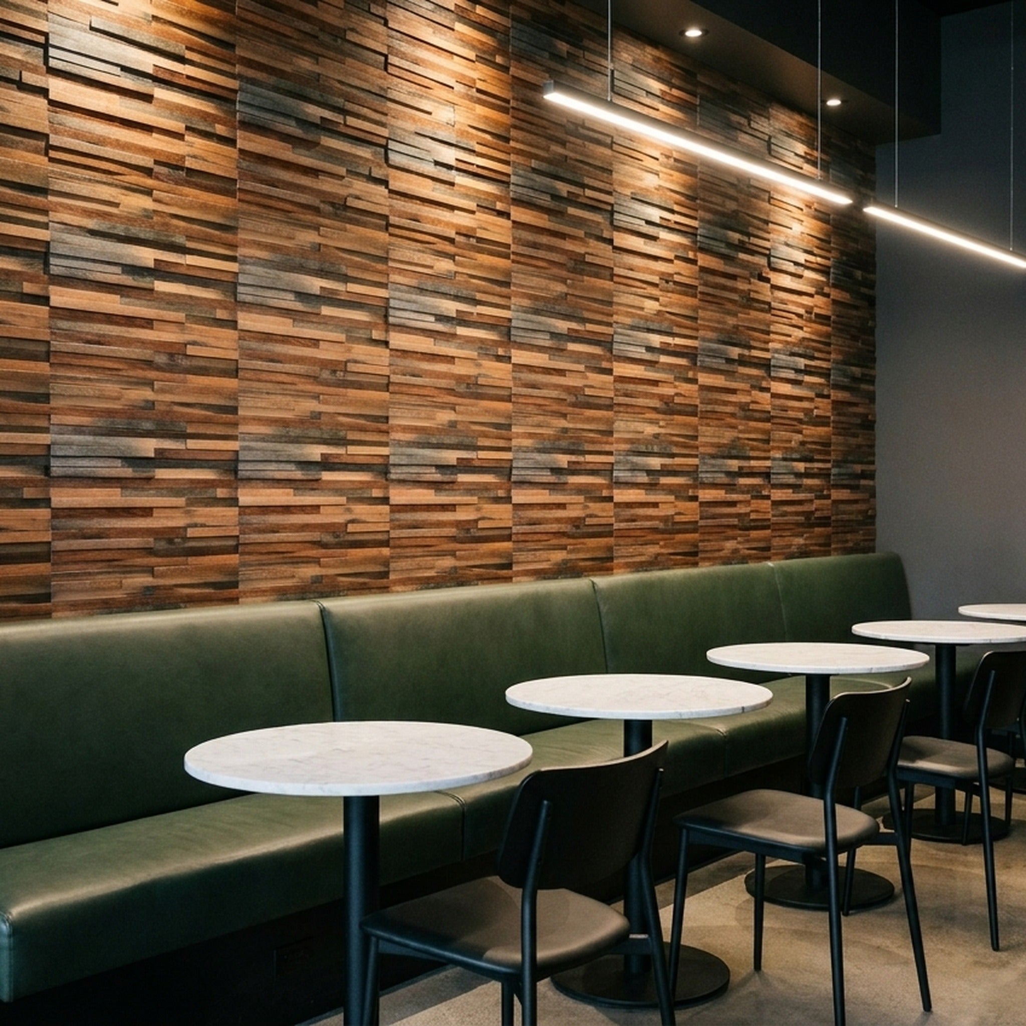 3D Wood Wall Panel | Compact Shipwood | 12×12"
