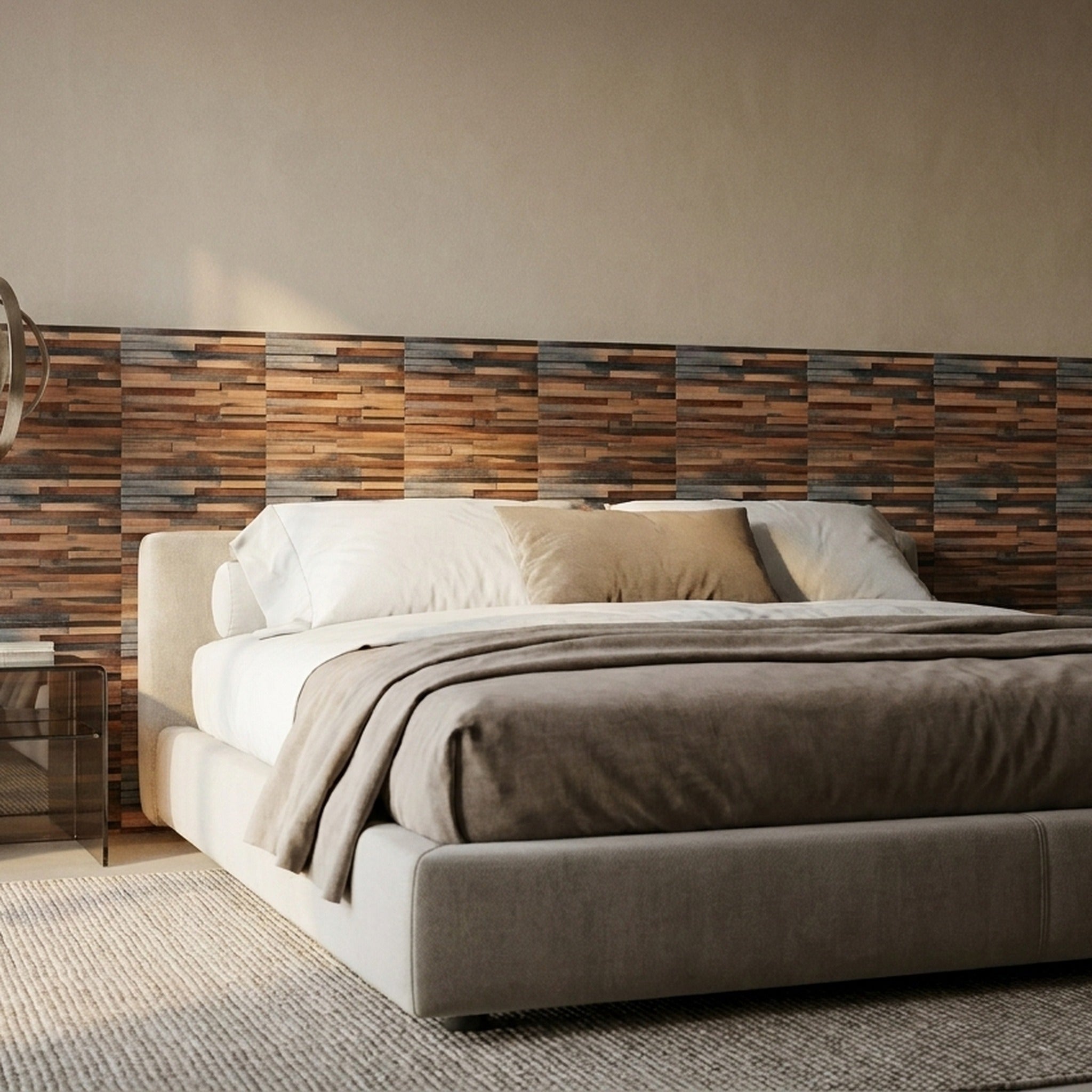 3D Wood Wall Panel | Compact Shipwood | 12×12"