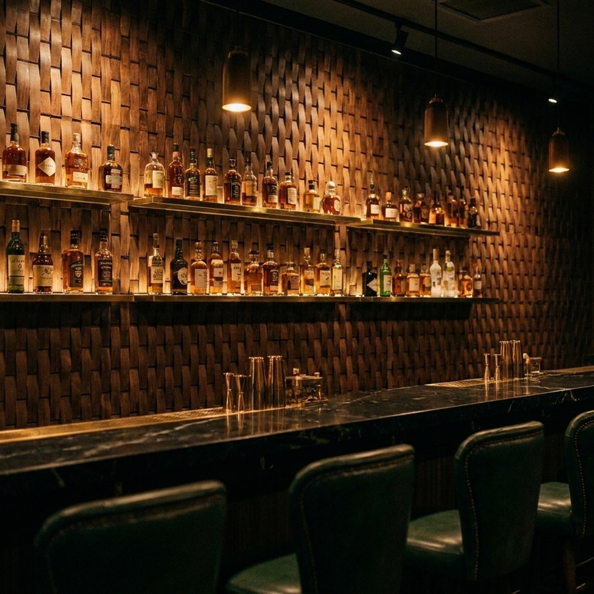 3D Wood Wall Panel | Deep Dusk Walnut | 12×12"