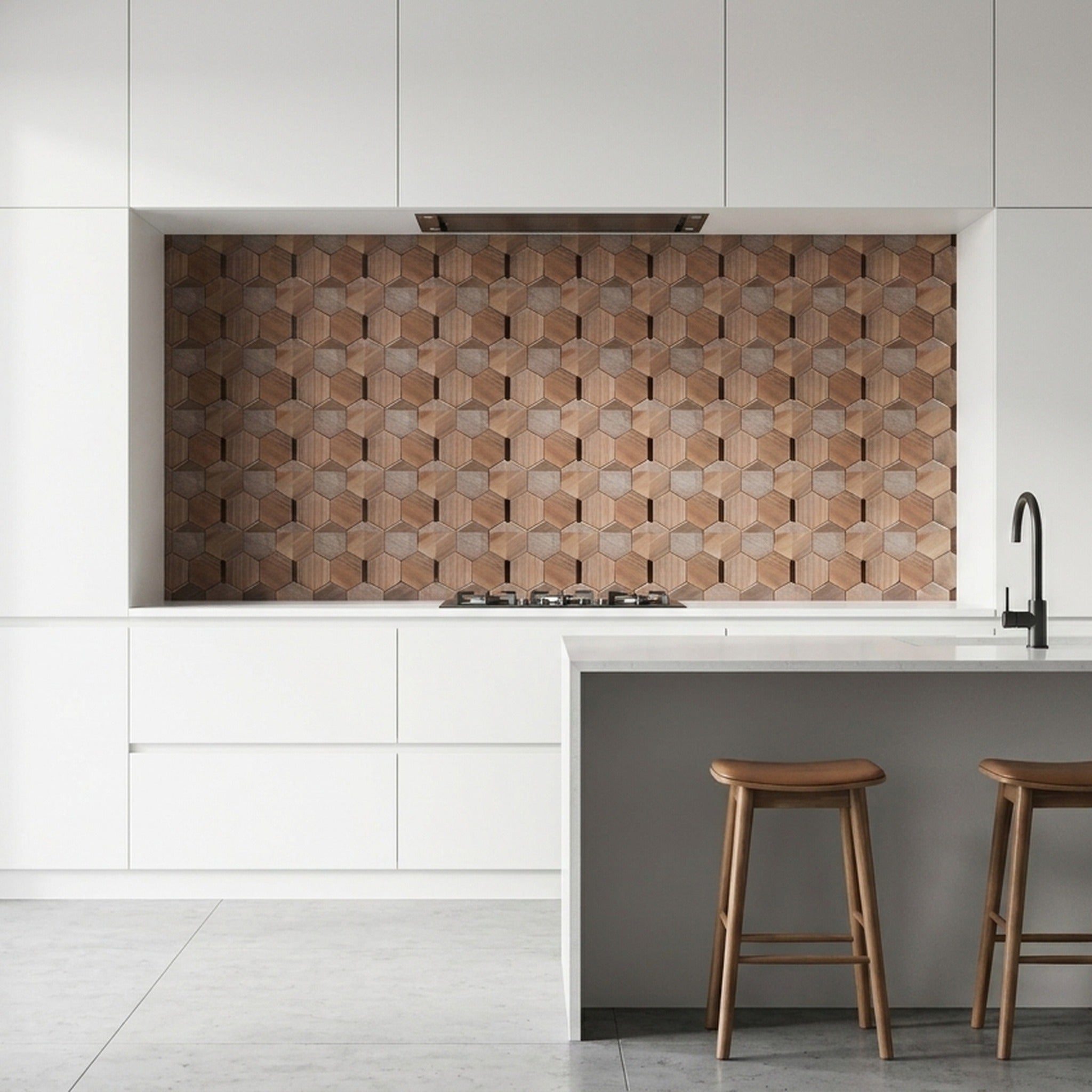 3D Wood Wall Panel | Tropical Walnut | 10.2×11.8"
