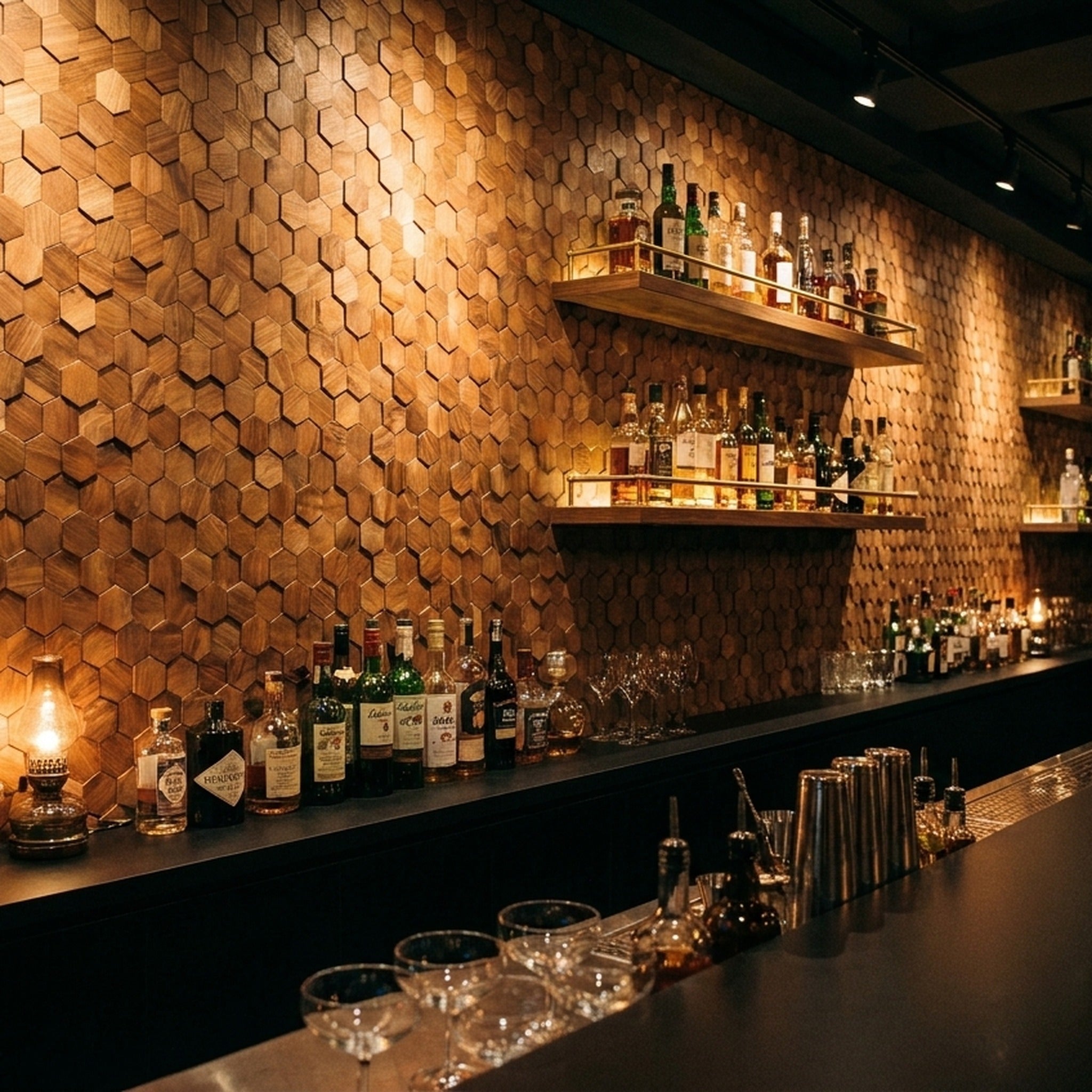 3D Wood Wall Panel | Velvet Walnut | 12.4×11.8"