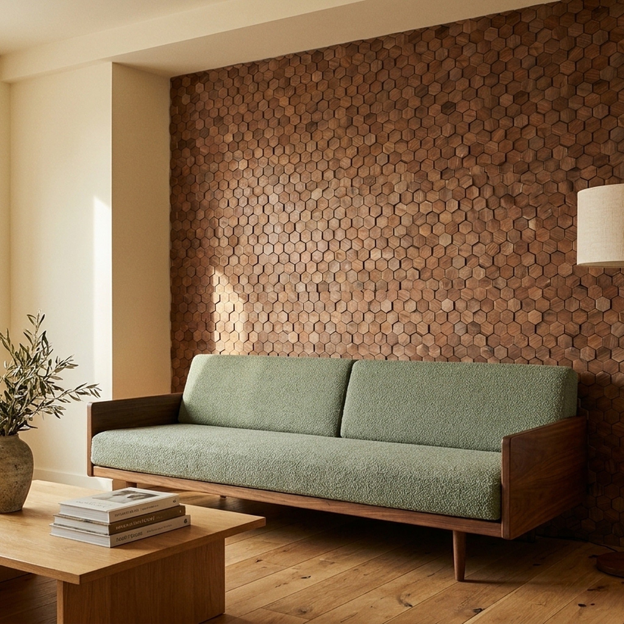 3D Wood Wall Panel | Velvet Walnut | 12.4×11.8"