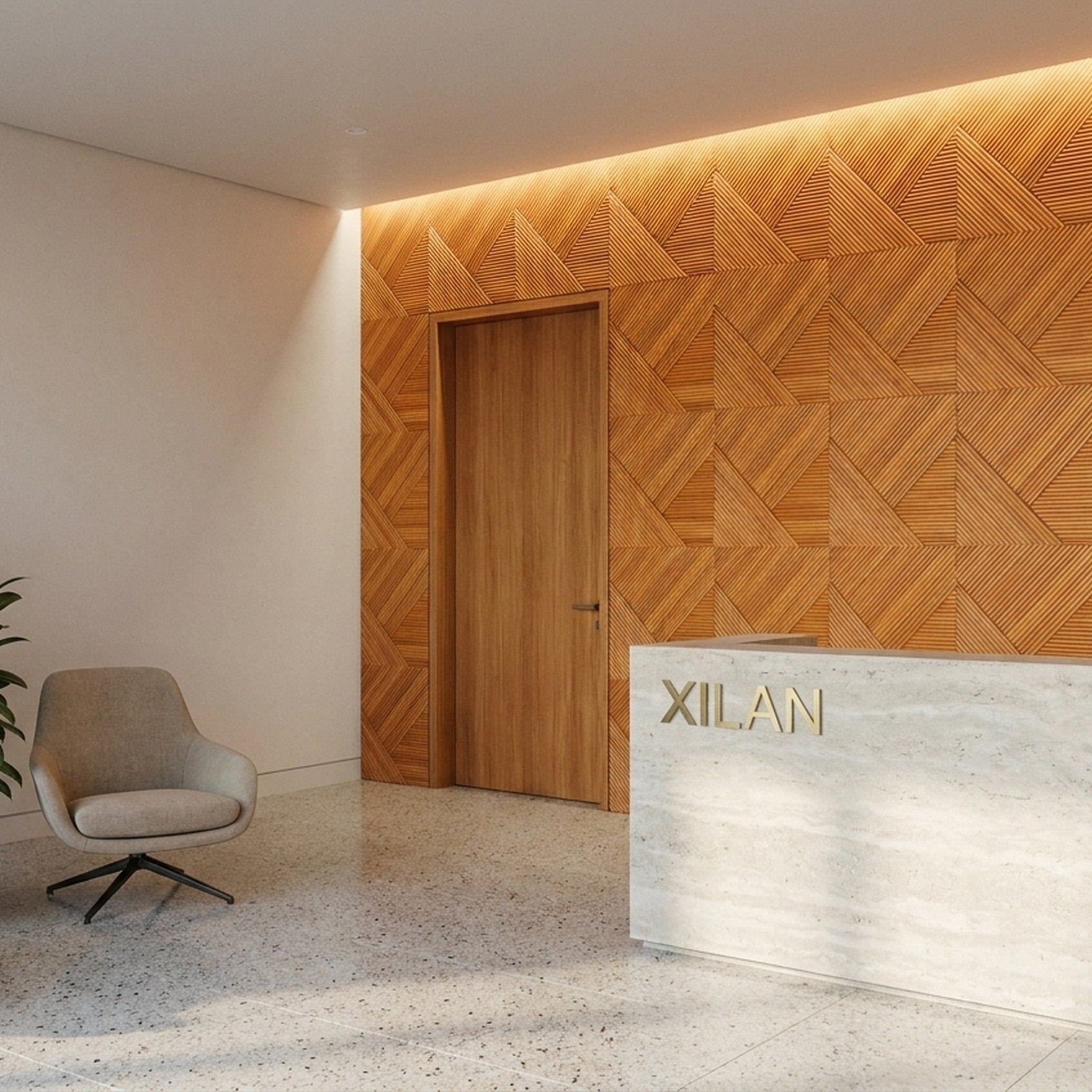 3D Wood Wall Panel | Xilan | 15.75×15.75"