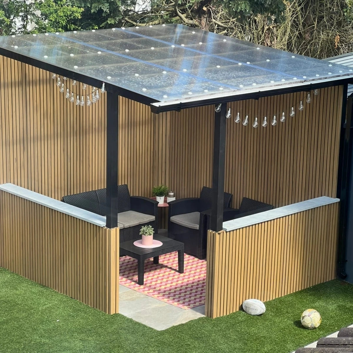 Exterior Wall Panel Birch 94.5" | Garden | 3D Wood Grain (2 Panels per Box)