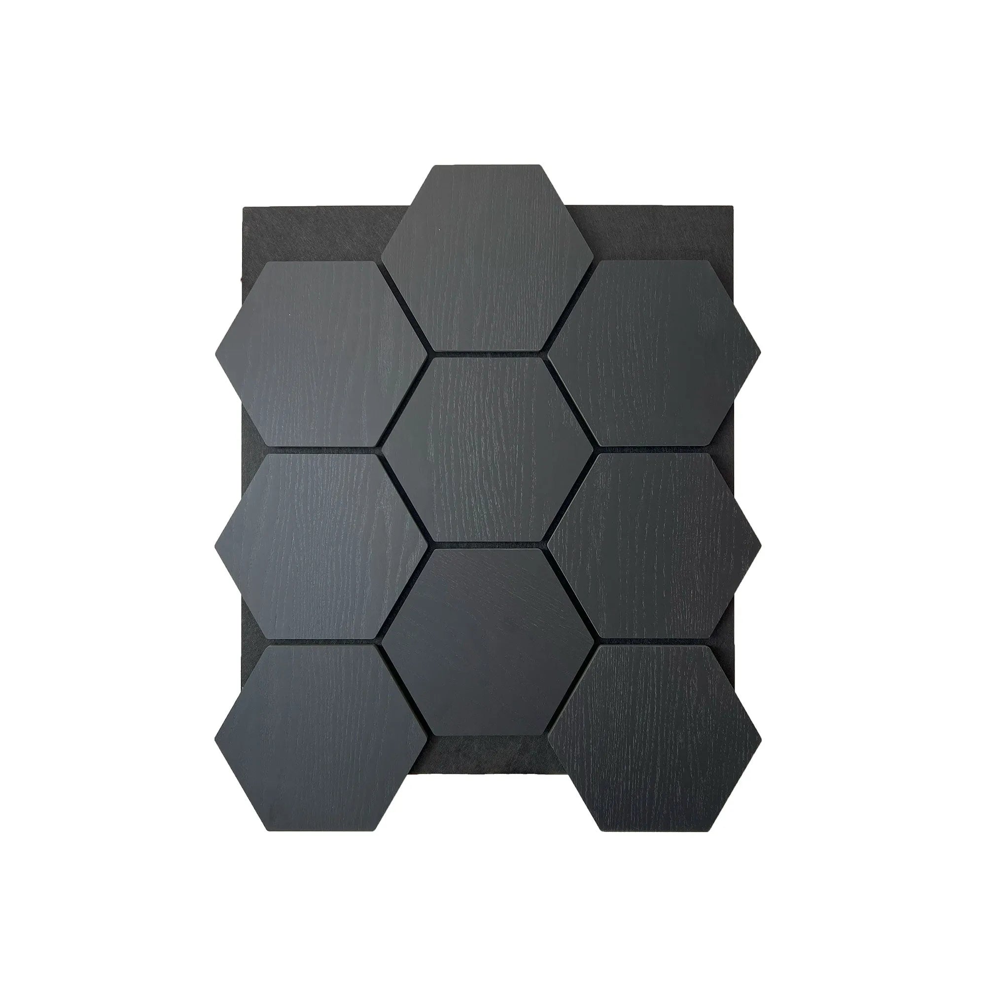 Hexagon Acoustic Panel | Black 32 Inch (4 Panels per Box) | Wall Decor