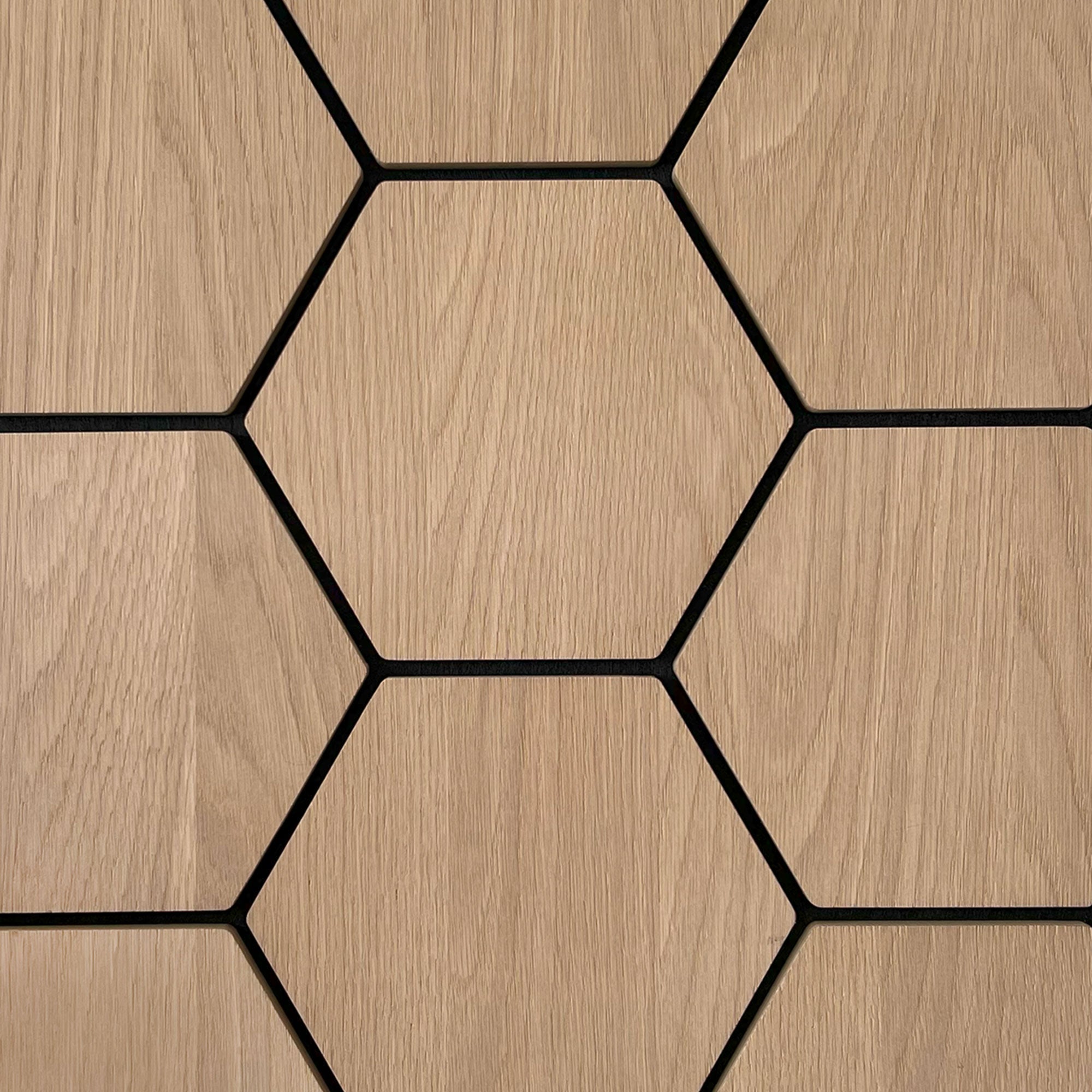 Sample - Hexagon Panel Natural Oak