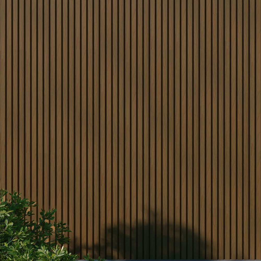 Exterior Wall Panel Oak 94.5" | Garden | 3D Wood Grain (2 Panels per Box)
