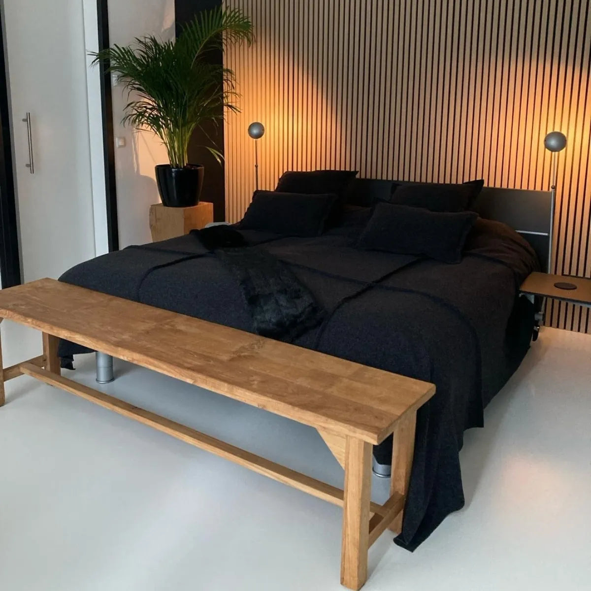 Acoustic Slat Wall Panel | Rustic Oak | Premium 3-sided Wood Veneer