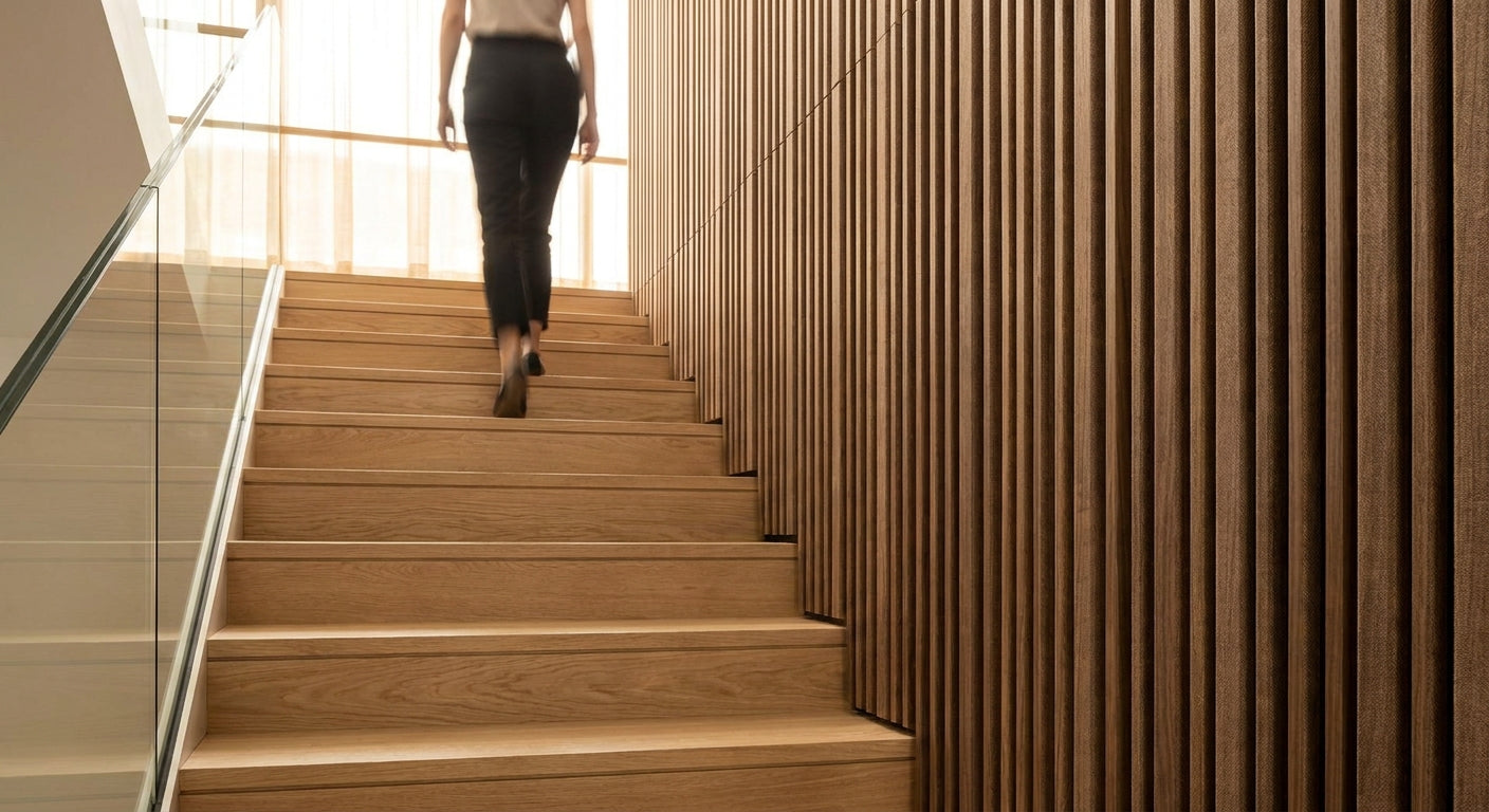 Best acoustic wood panels for echoey stairwells