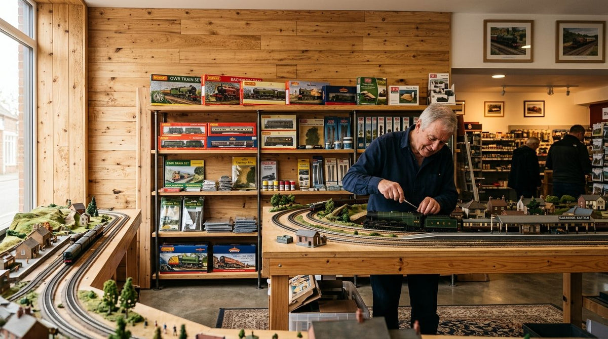 Wood panels for model railway and hobby shop interiors
