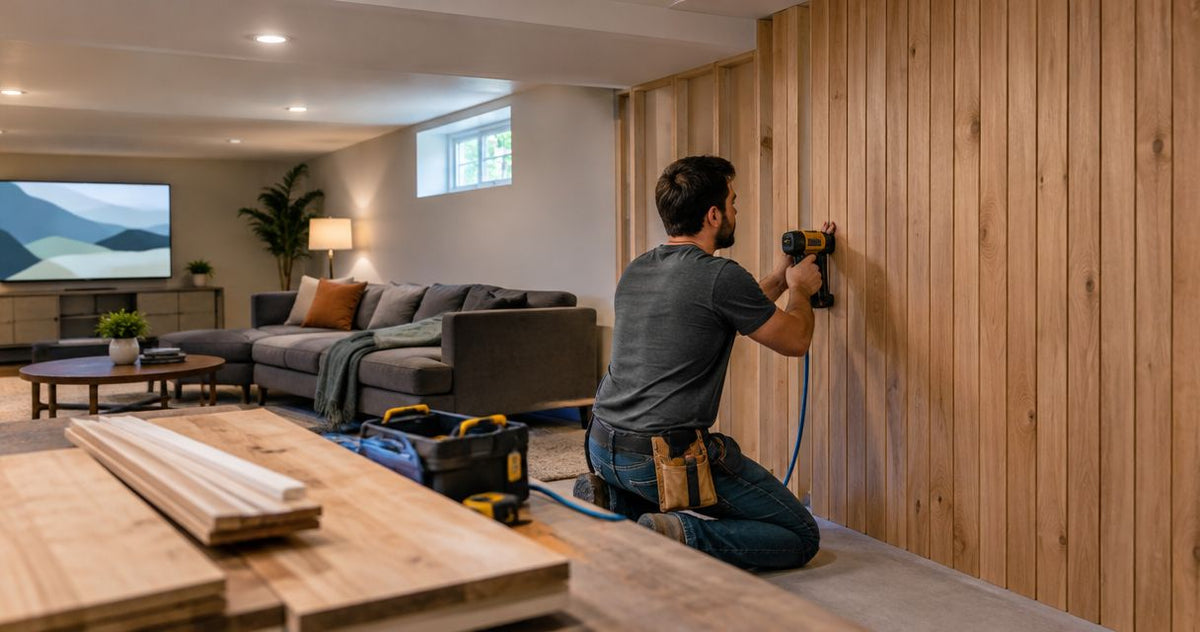 How much does it cost to wood panel a basement wall in 2026?