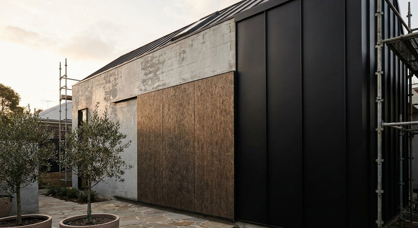 Best exterior panels for covering a rendered block wall