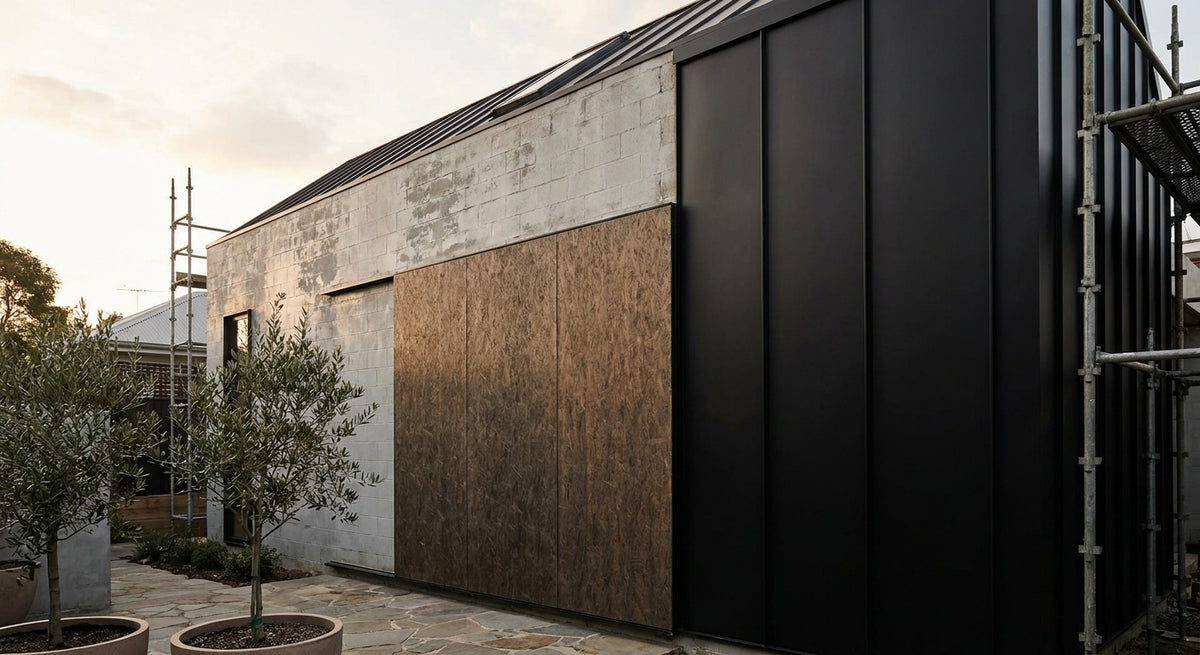Best exterior panels for covering a rendered block wall