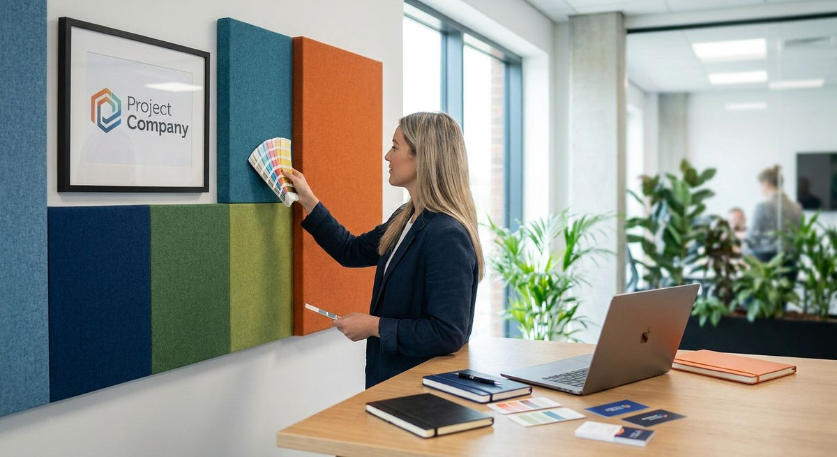 How to choose acoustic panel color to match office branding