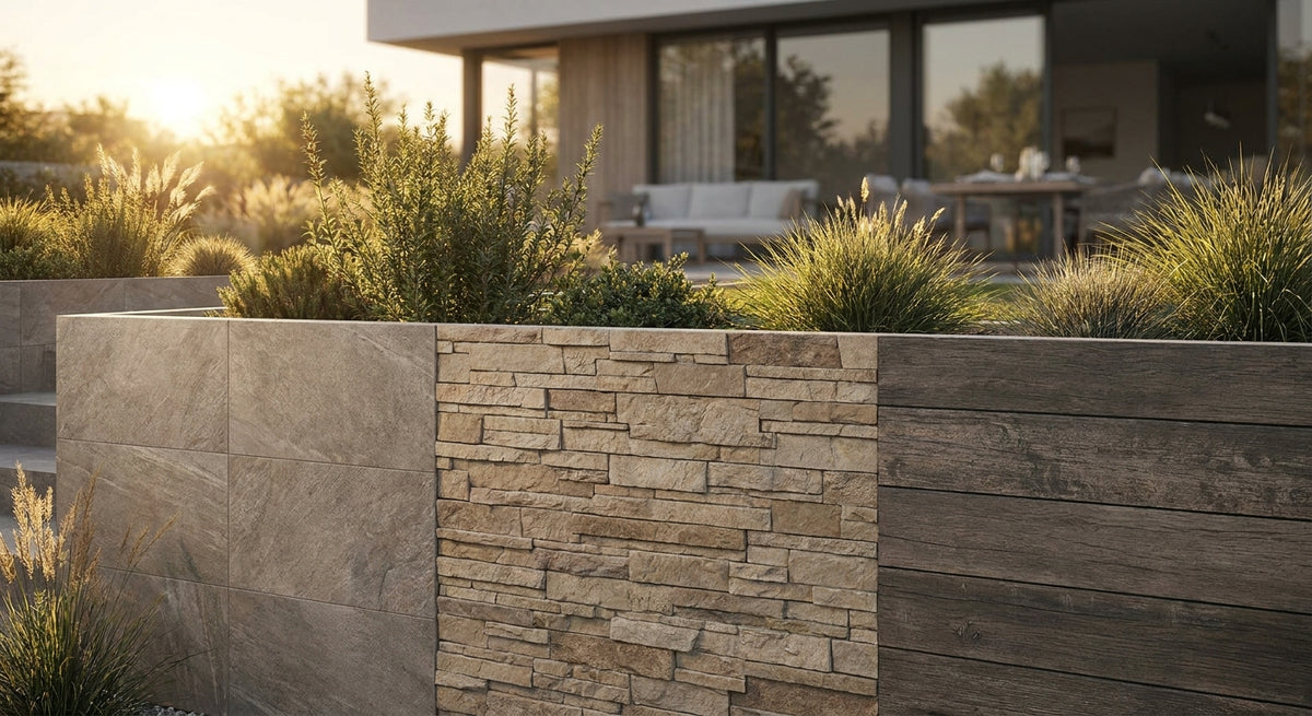 Best exterior panels for retaining wall cladding