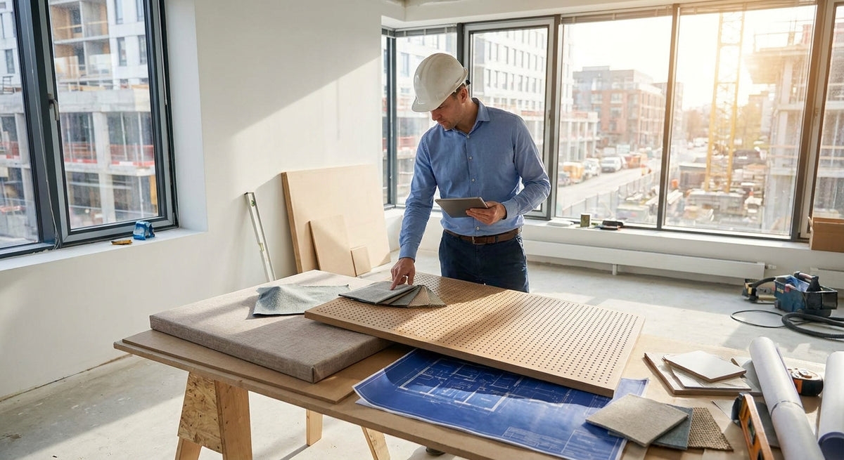How to specify acoustic wall panels for a construction project