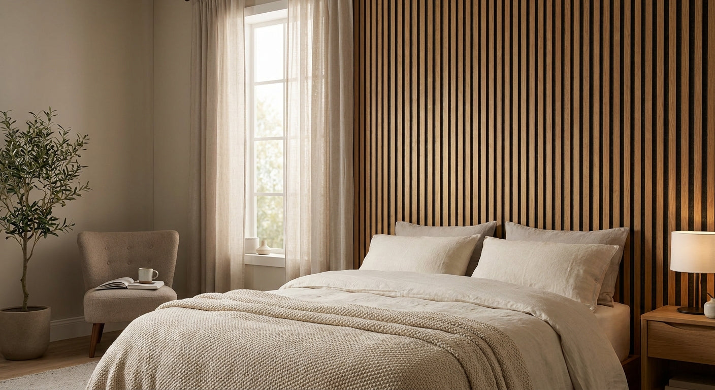 How to soundproof a bedroom with acoustic wood panels