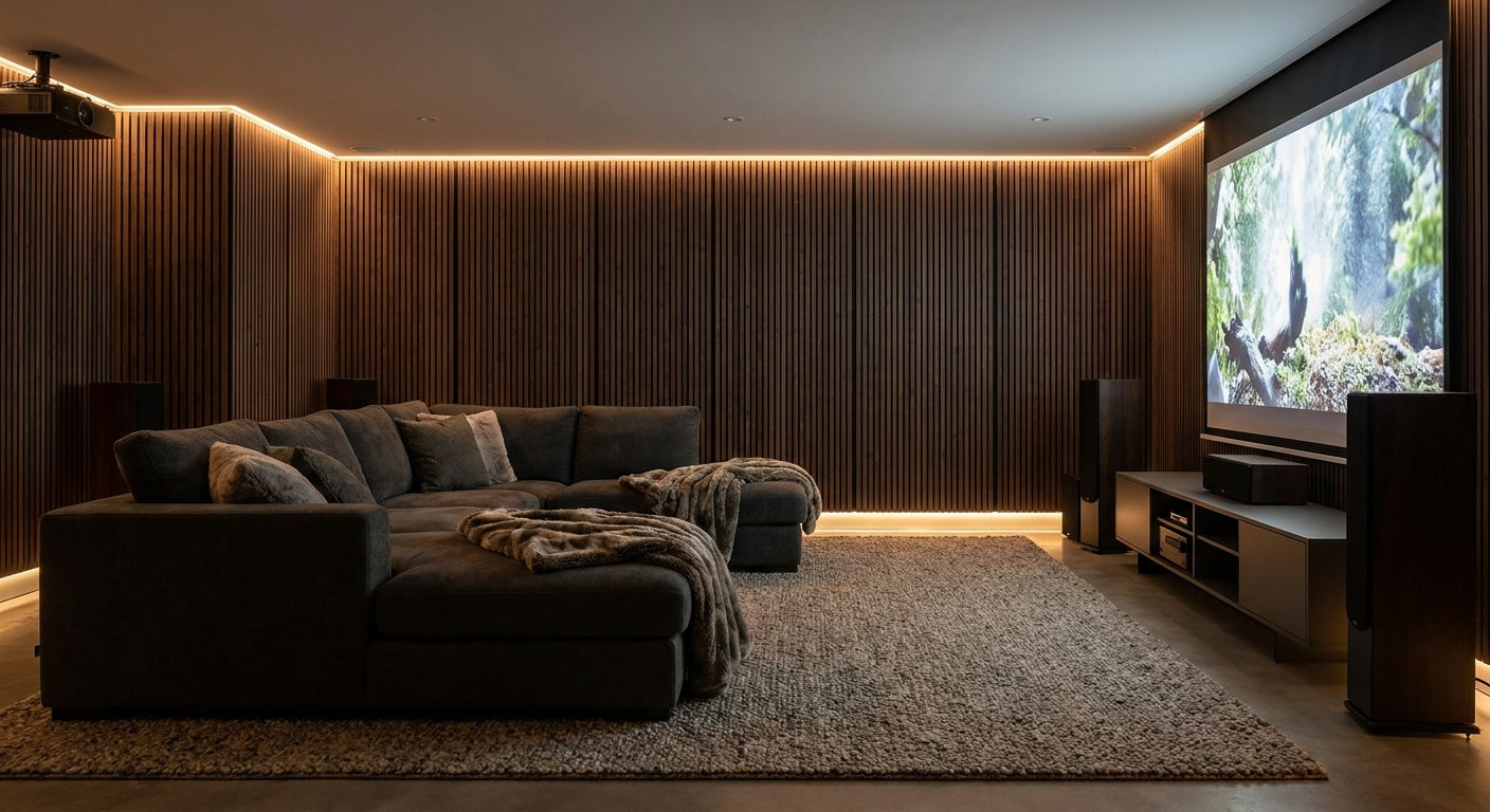 Best acoustic slat panels for basement home theaters
