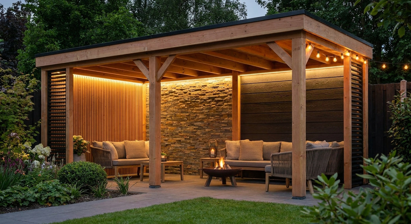 Best exterior cladding panels for covered pergola walls