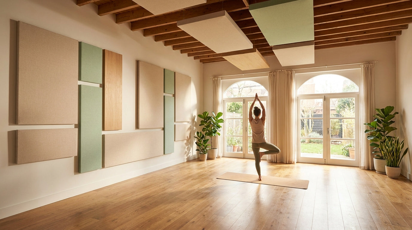 Best acoustic panels for reducing echo in yoga studios