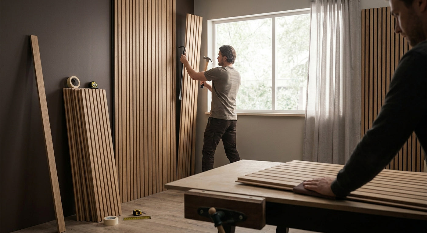 How to remove and reuse wood slat wall panels