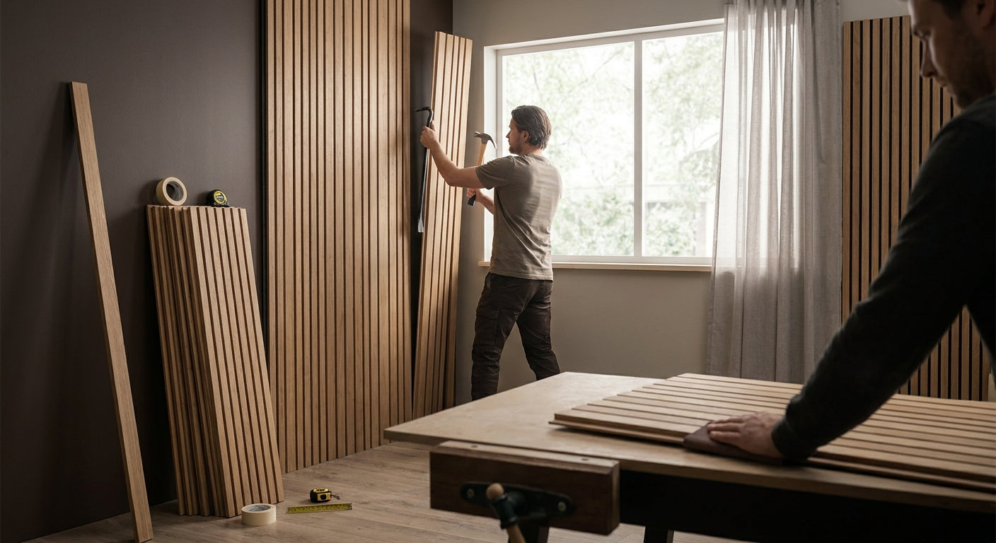 How to remove and reuse wood slat wall panels