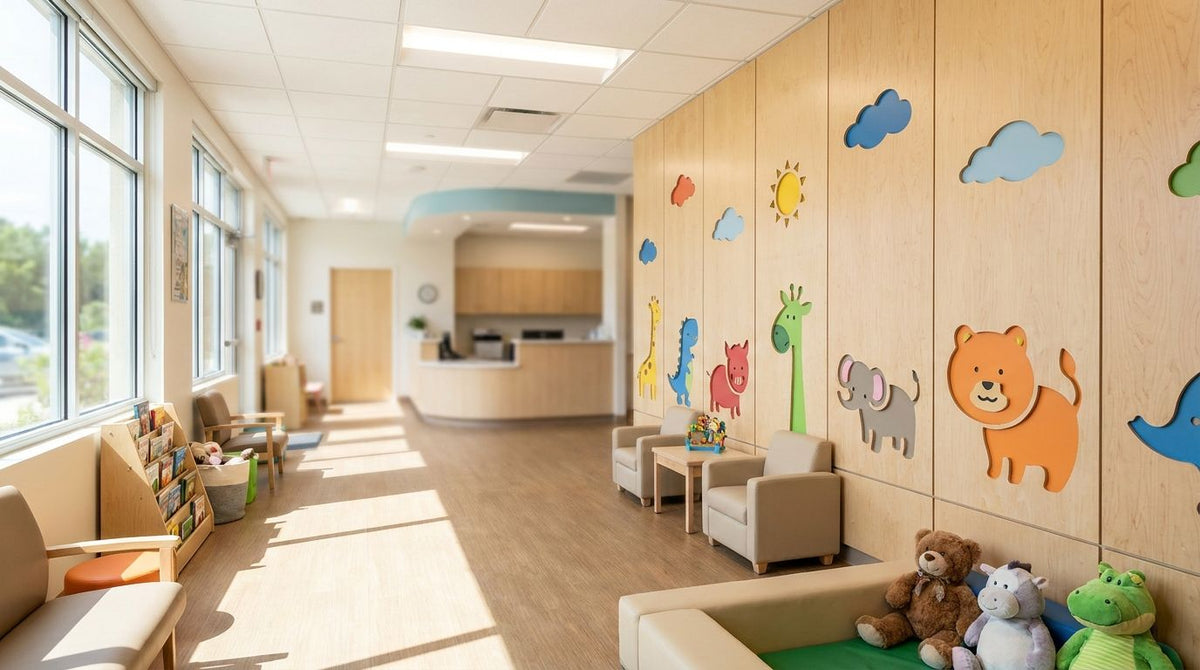 Best wood wall panels for pediatric clinic waiting rooms