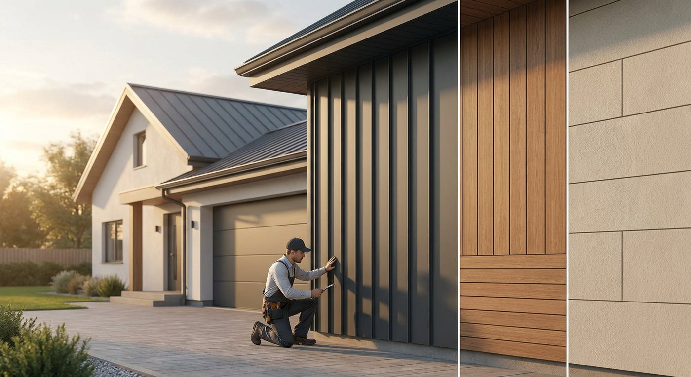 Best exterior wall panels for garage side cladding