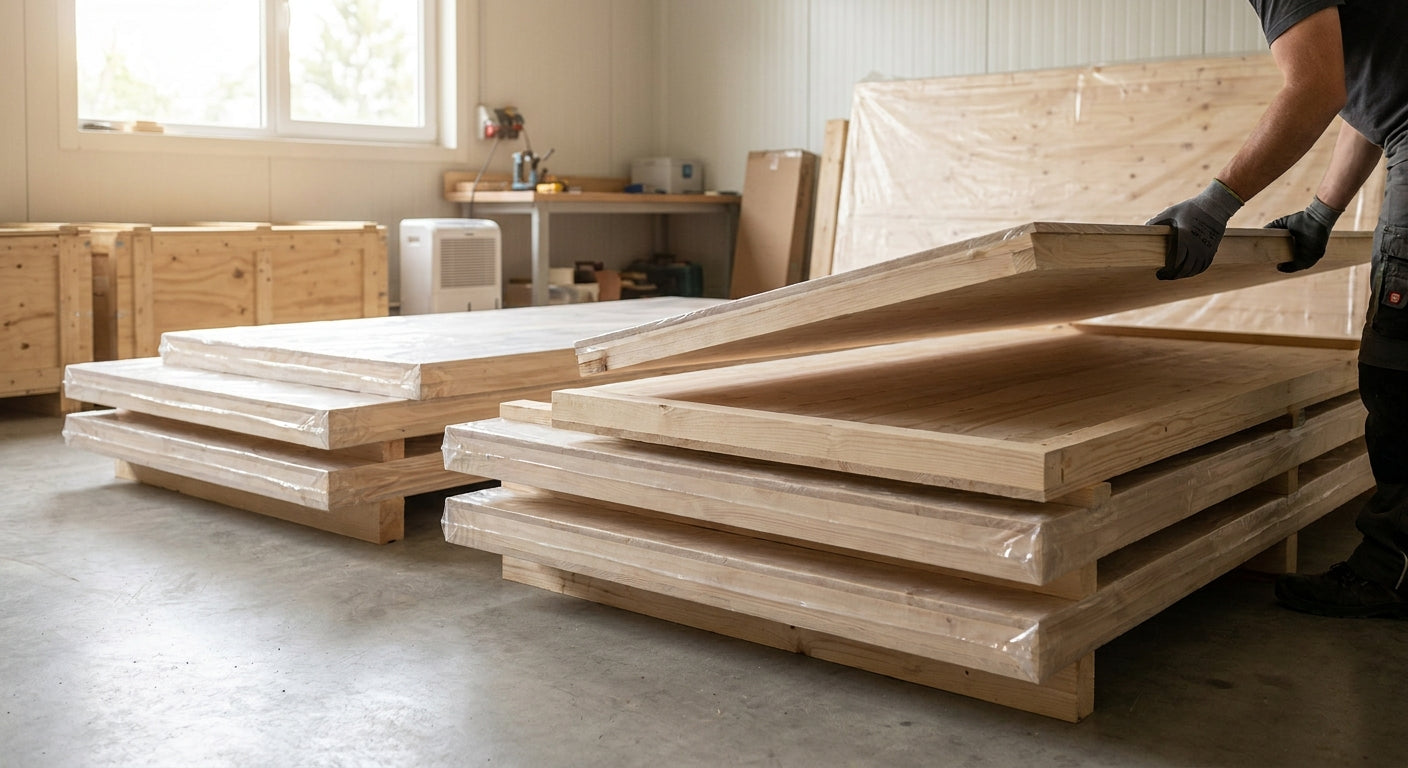 How to store and handle wood wall panels before installation
