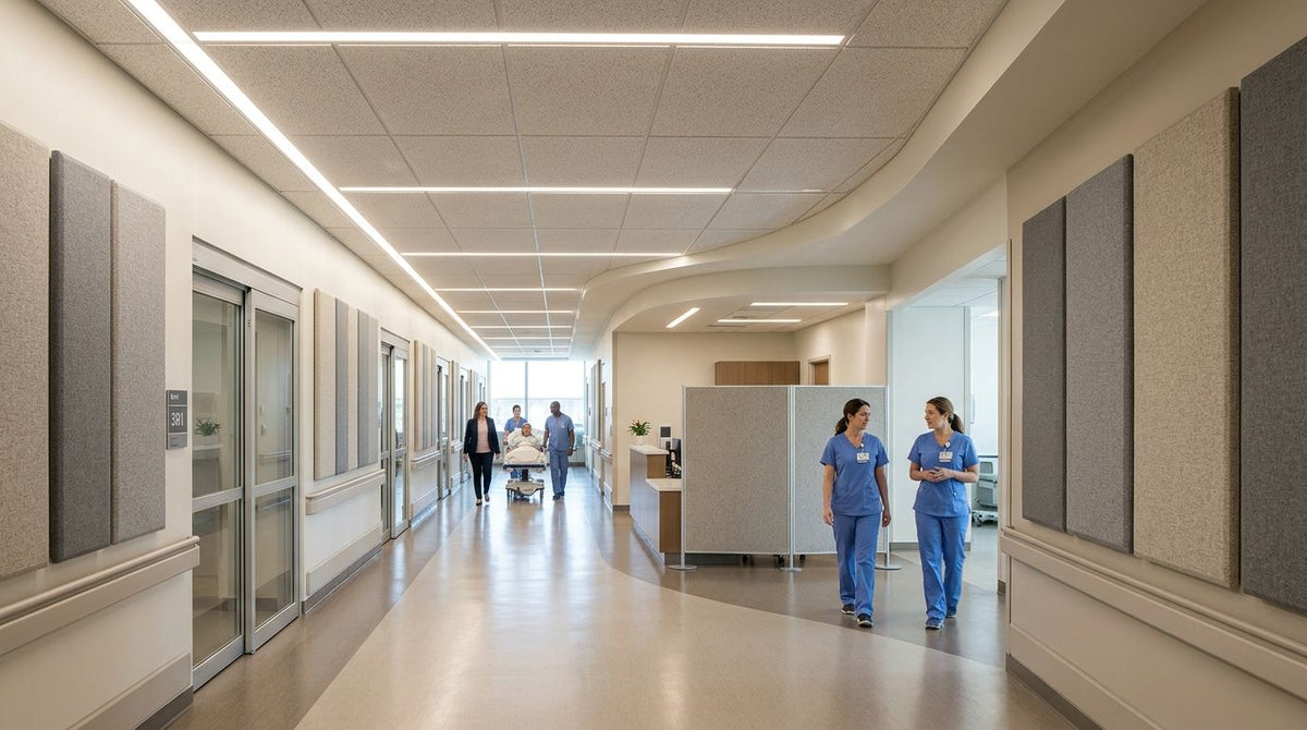 How to plan acoustic treatment for a hospital corridor
