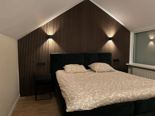 bedroom slat wall panels