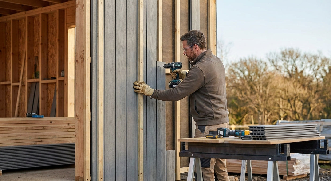 How to install exterior cladding panels on a timber frame