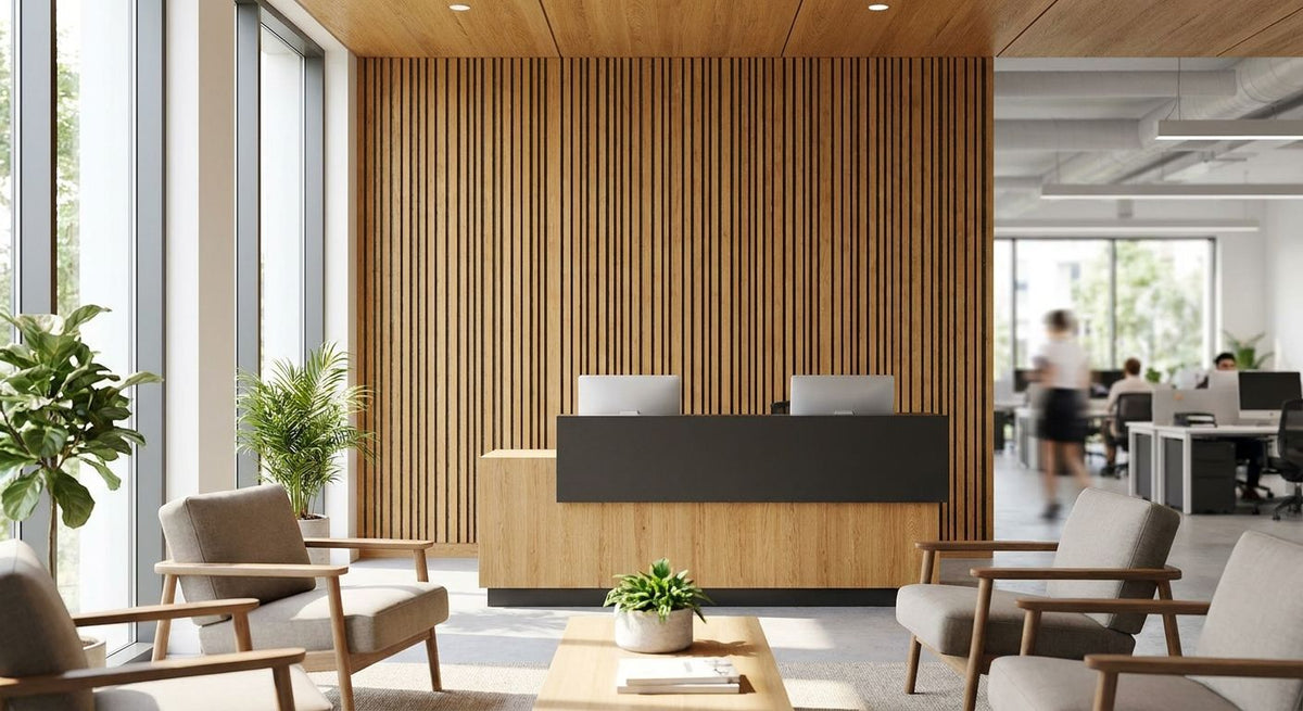 Best wood slat panels for university admissions office interiors