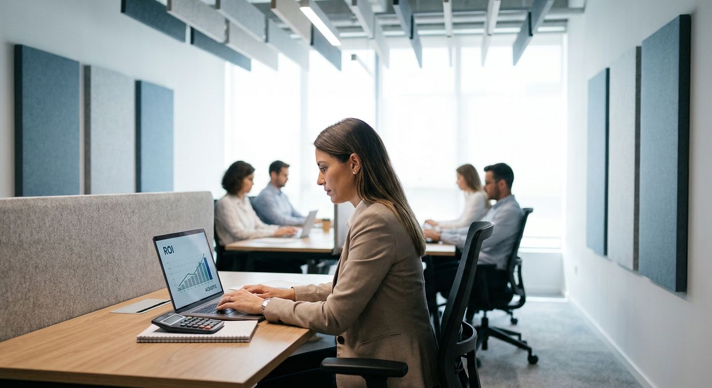 How to calculate ROI of acoustic treatment for offices