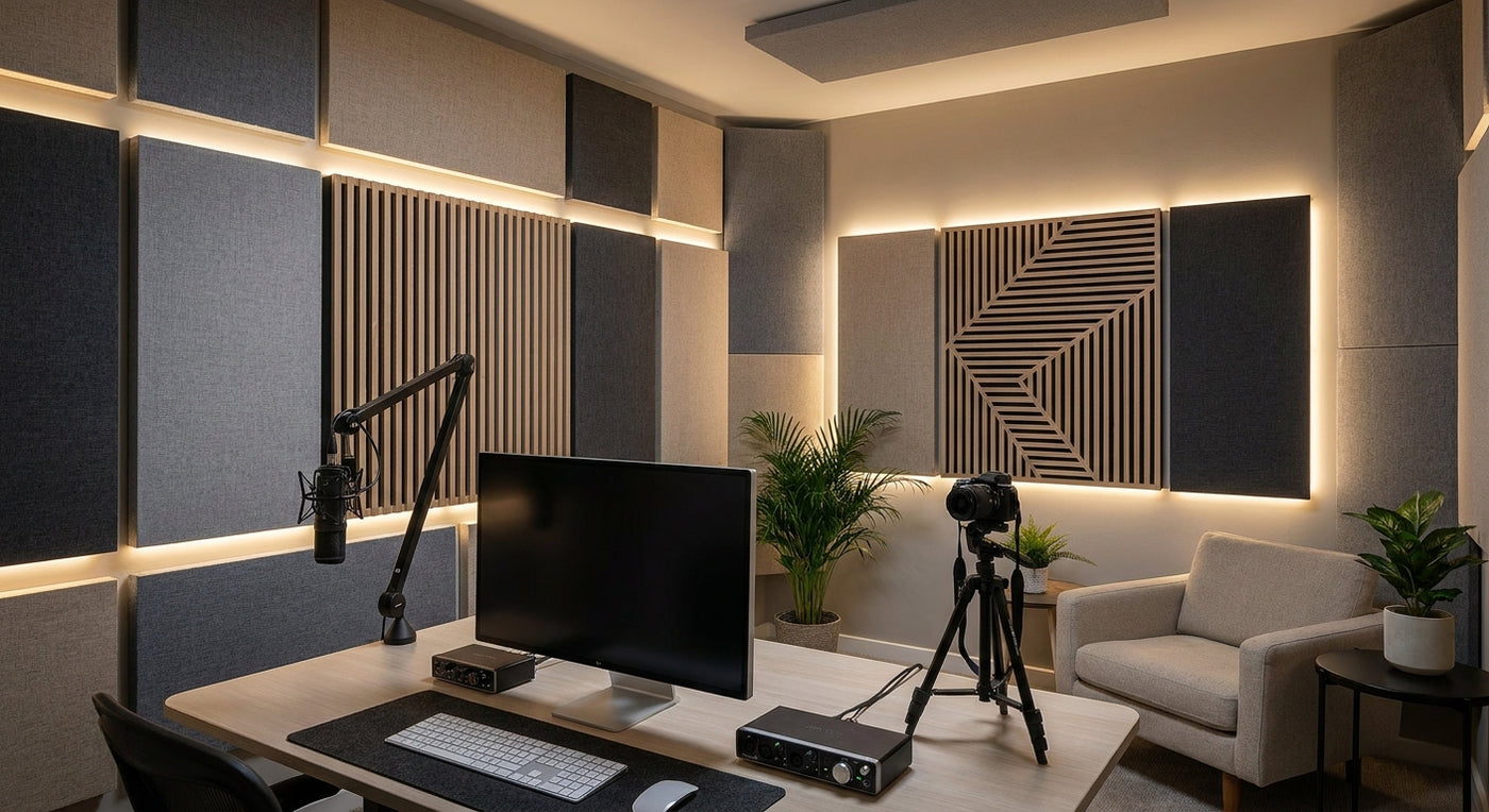 Best acoustic wall panels for content creator studios