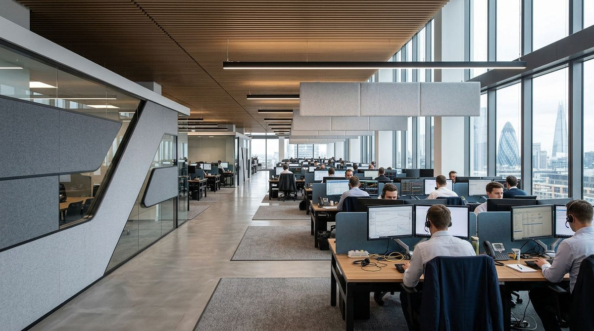How to reduce noise in an open-plan trading floor