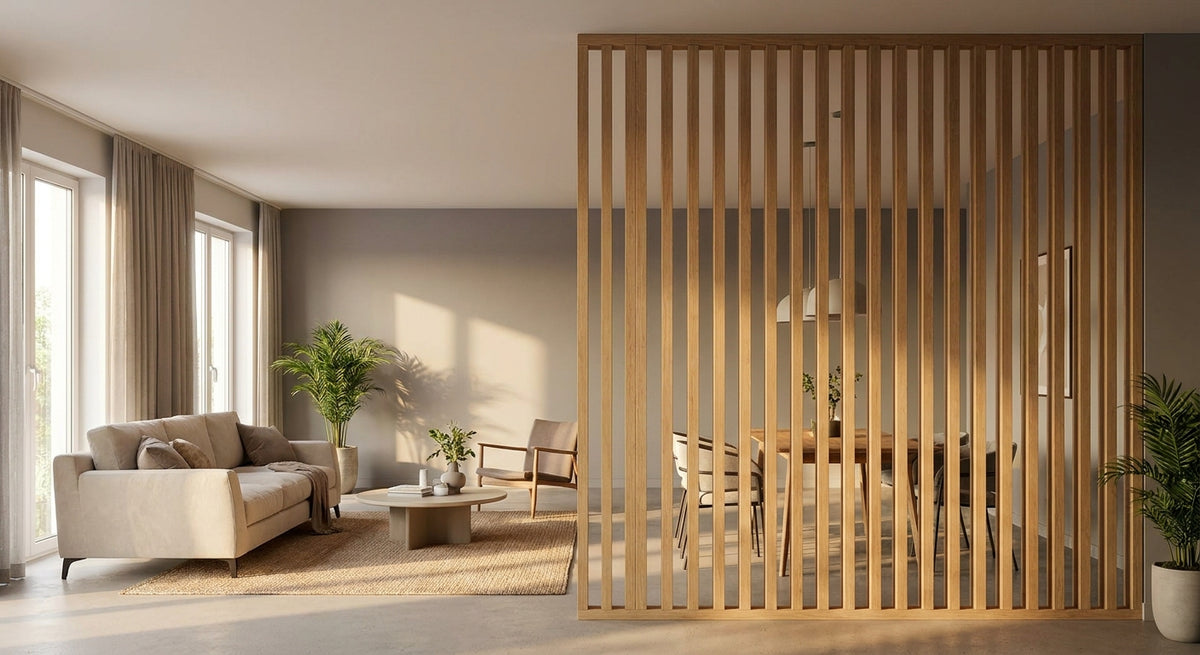 Wood Slat Panels Room Divider for Open Plan (2026)