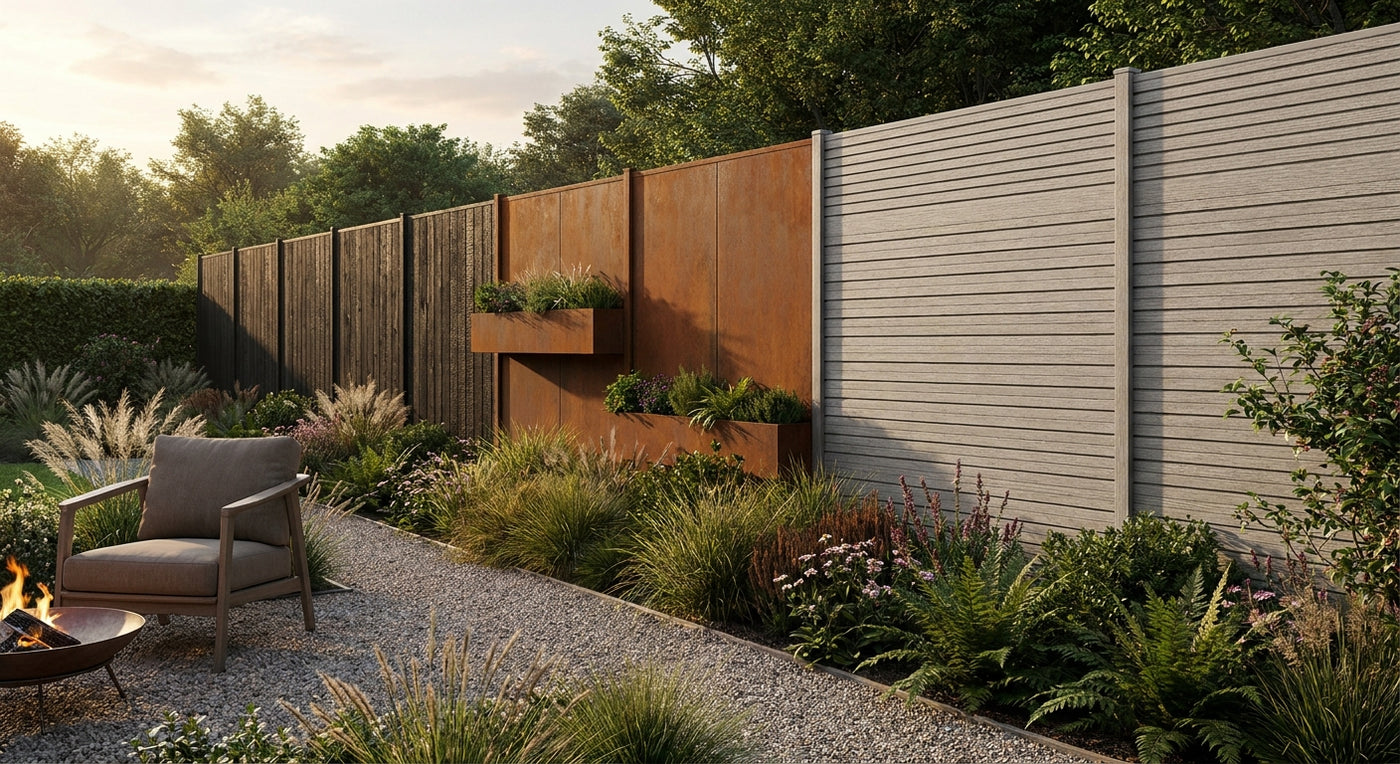 Best exterior wall panels for garden fence cladding