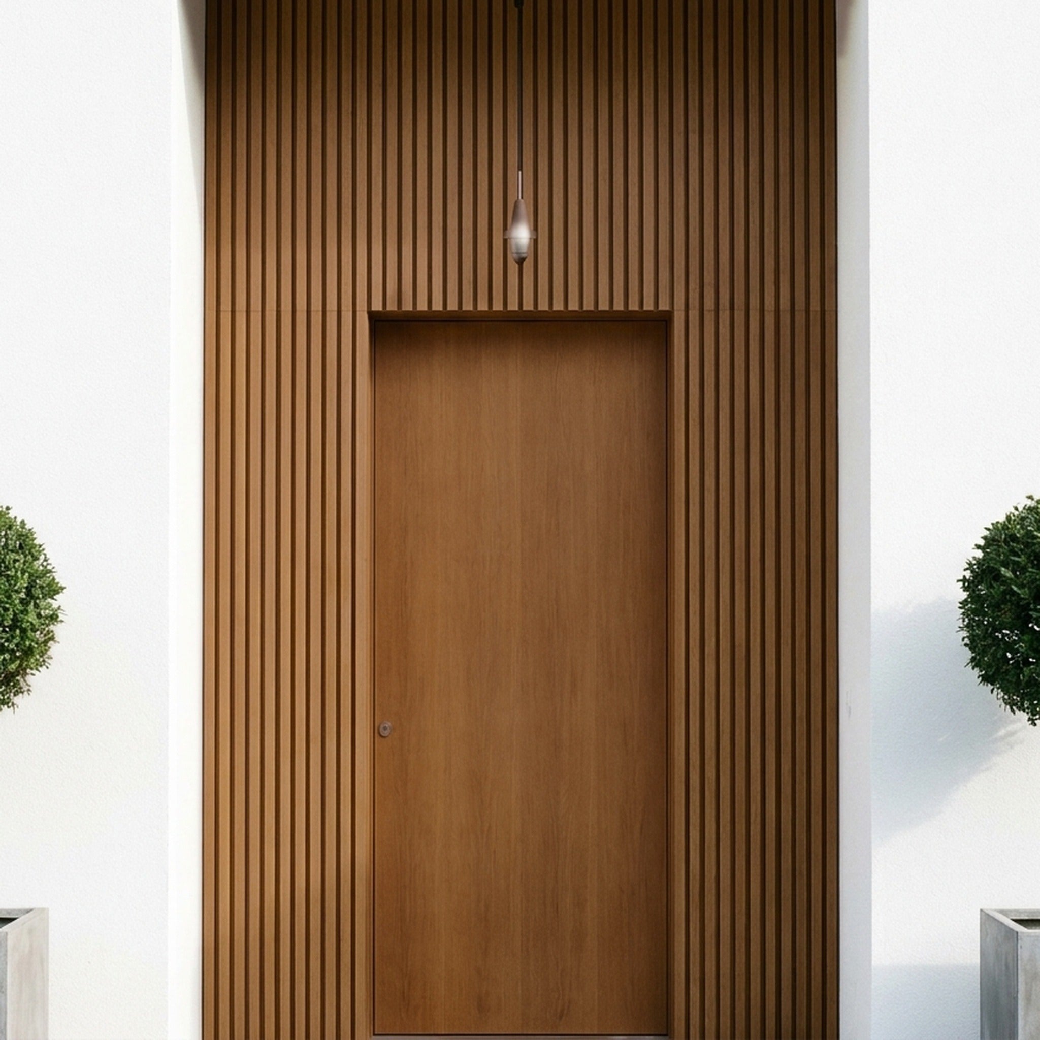 Exterior Wall Panel Oak 94.5" | Garden | 3D Wood Grain (2 Panels per Box)