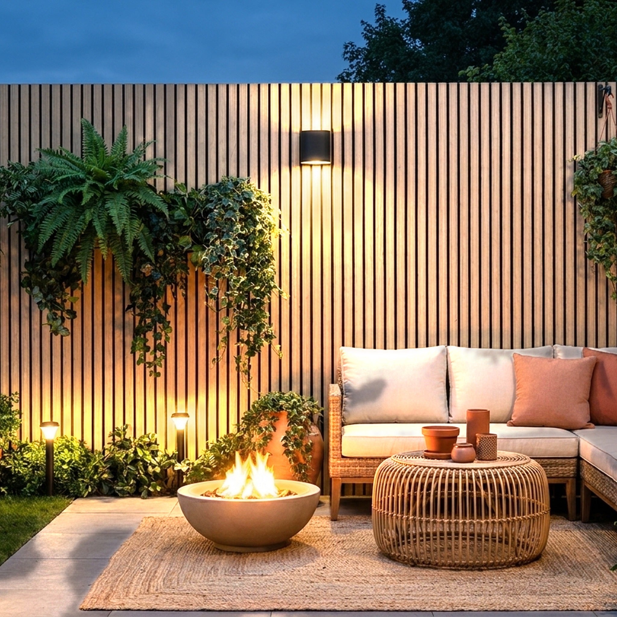 Exterior Wall Panel Birch 94.5" | Garden | 3D Wood Grain (2 Panels per Box)