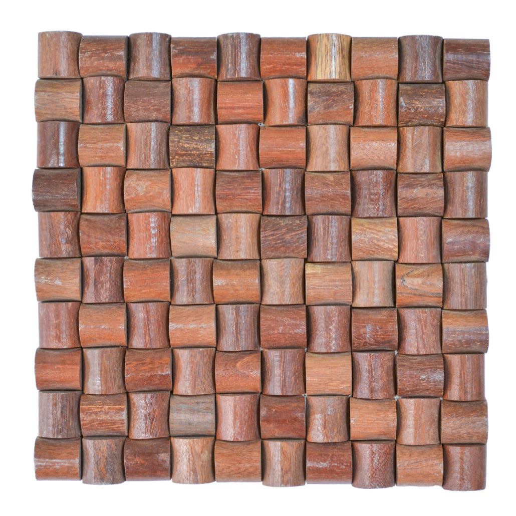 Wood Mosaic Panel | Arisauro Wood Tile | 12×12”