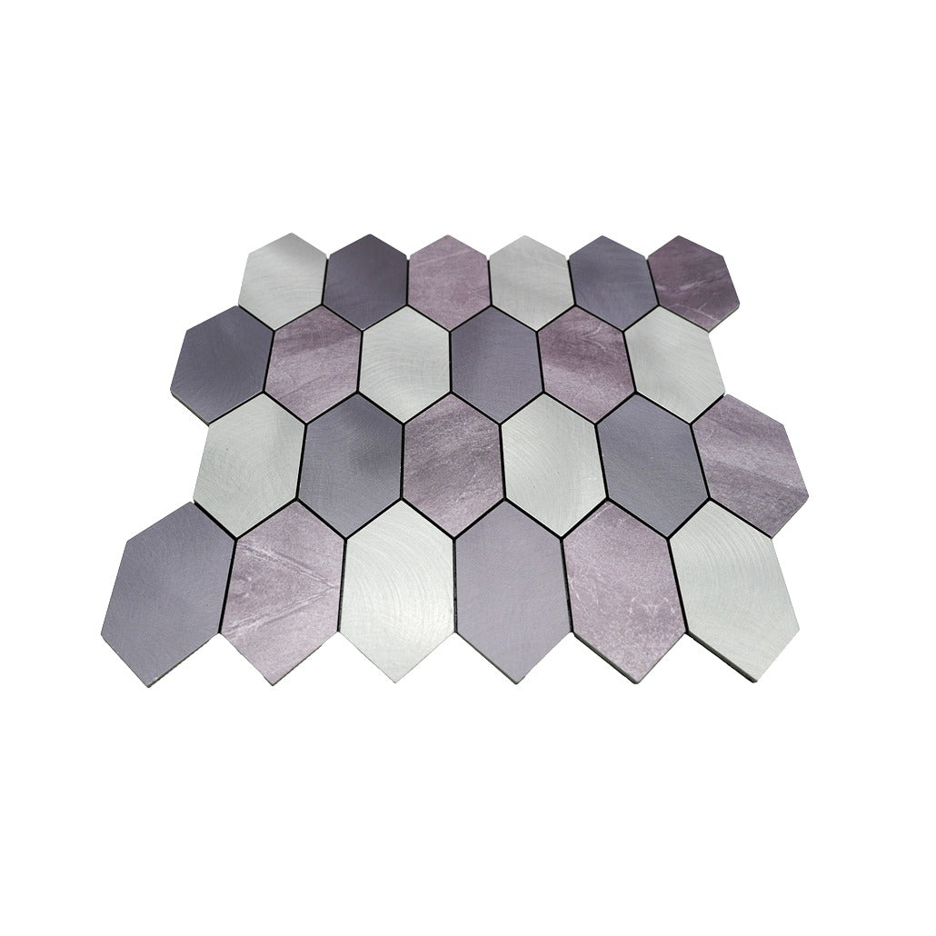 Peel and Stick Backsplash | Picket Mauve | 11.81×11.81"