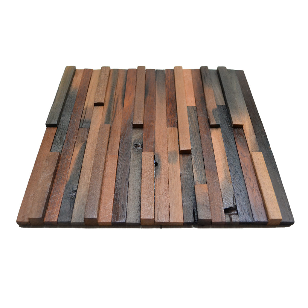 3D Wood Wall Panel | Compact Shipwood | 12×12"