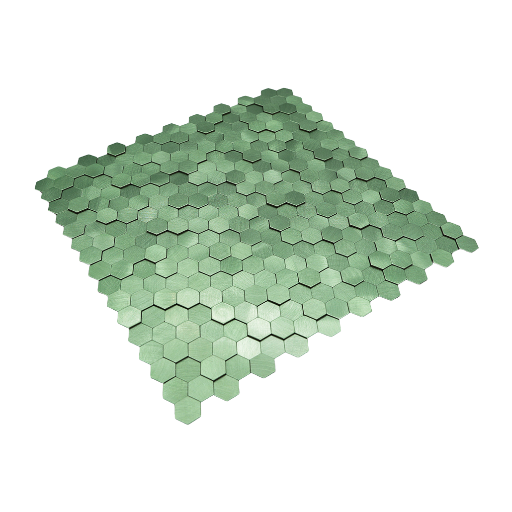 Peel and Stick Backsplash | Mini Hexagon 3D Pastel Green | 11.73×12.09"