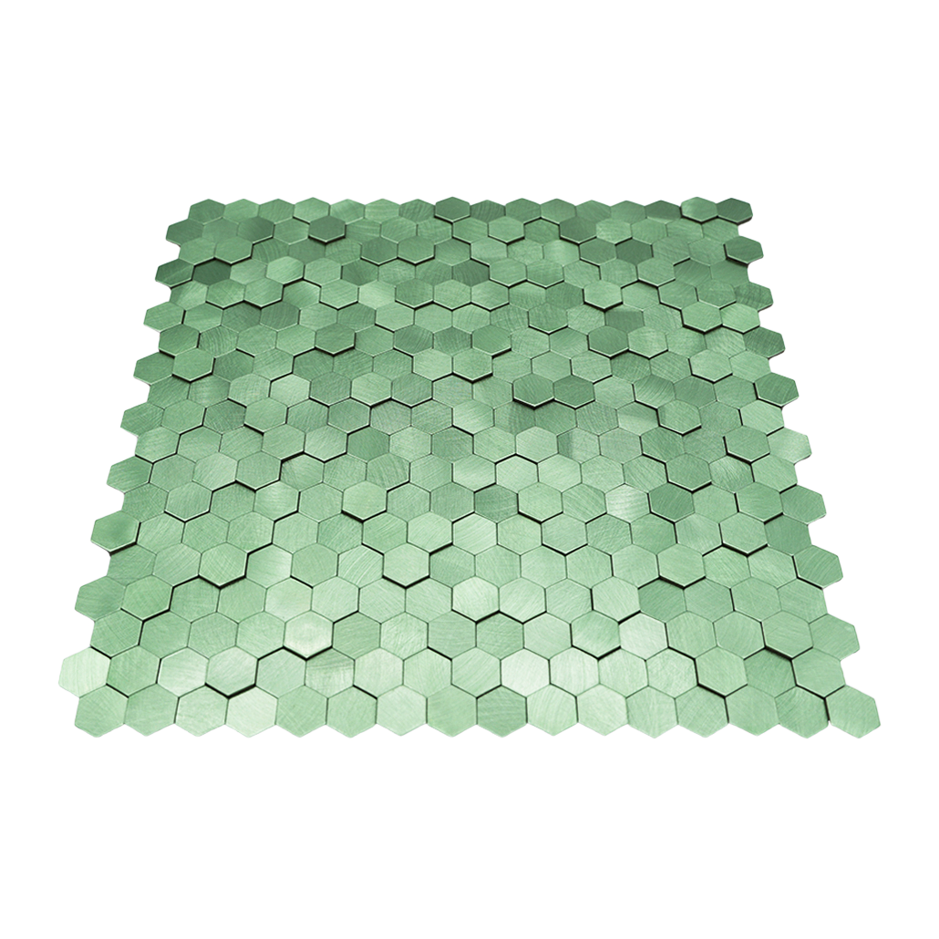 Peel and Stick Backsplash | Mini Hexagon 3D Pastel Green | 11.73×12.09"