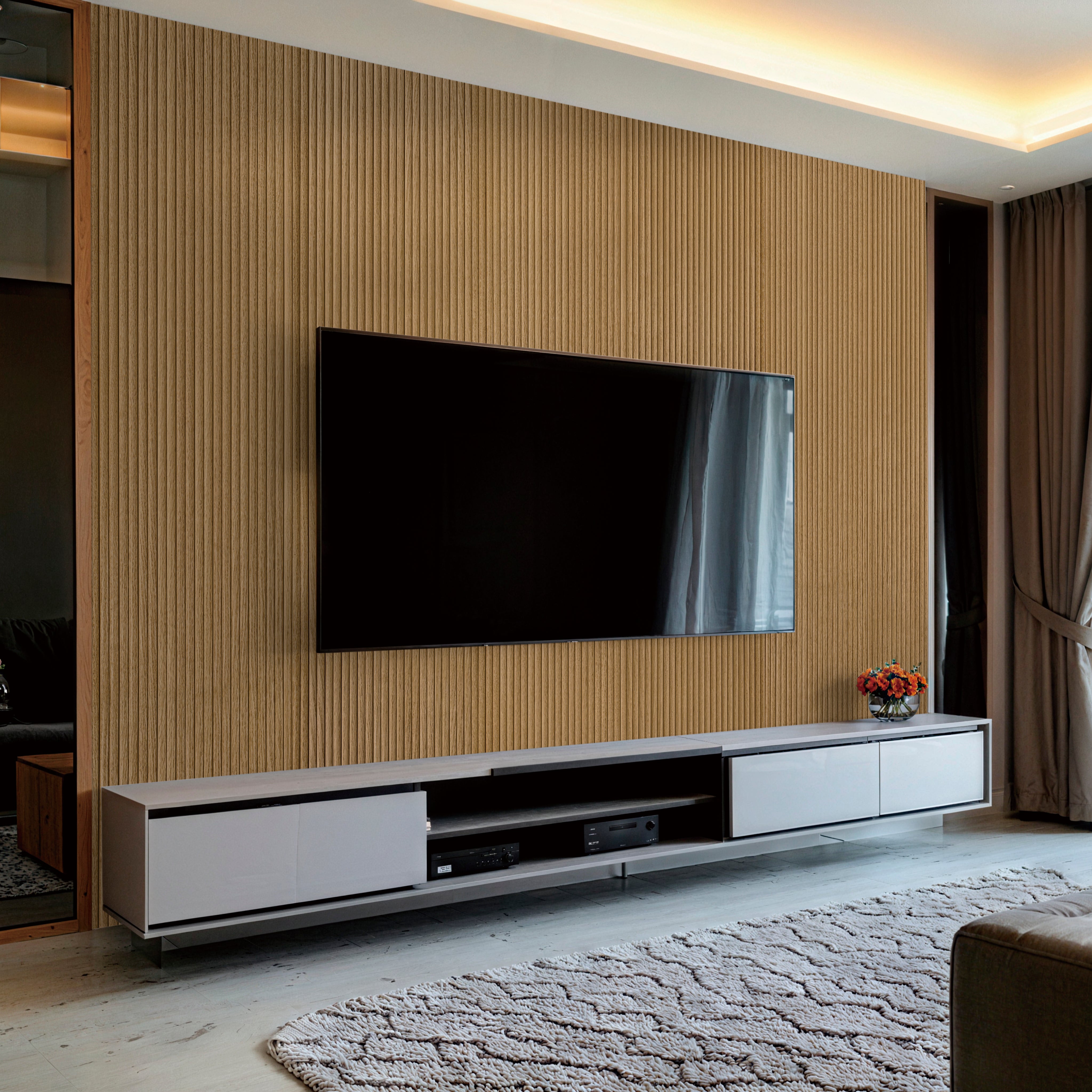 Fluted Wall Panel | Rustic Oak | Modern Flexible Design