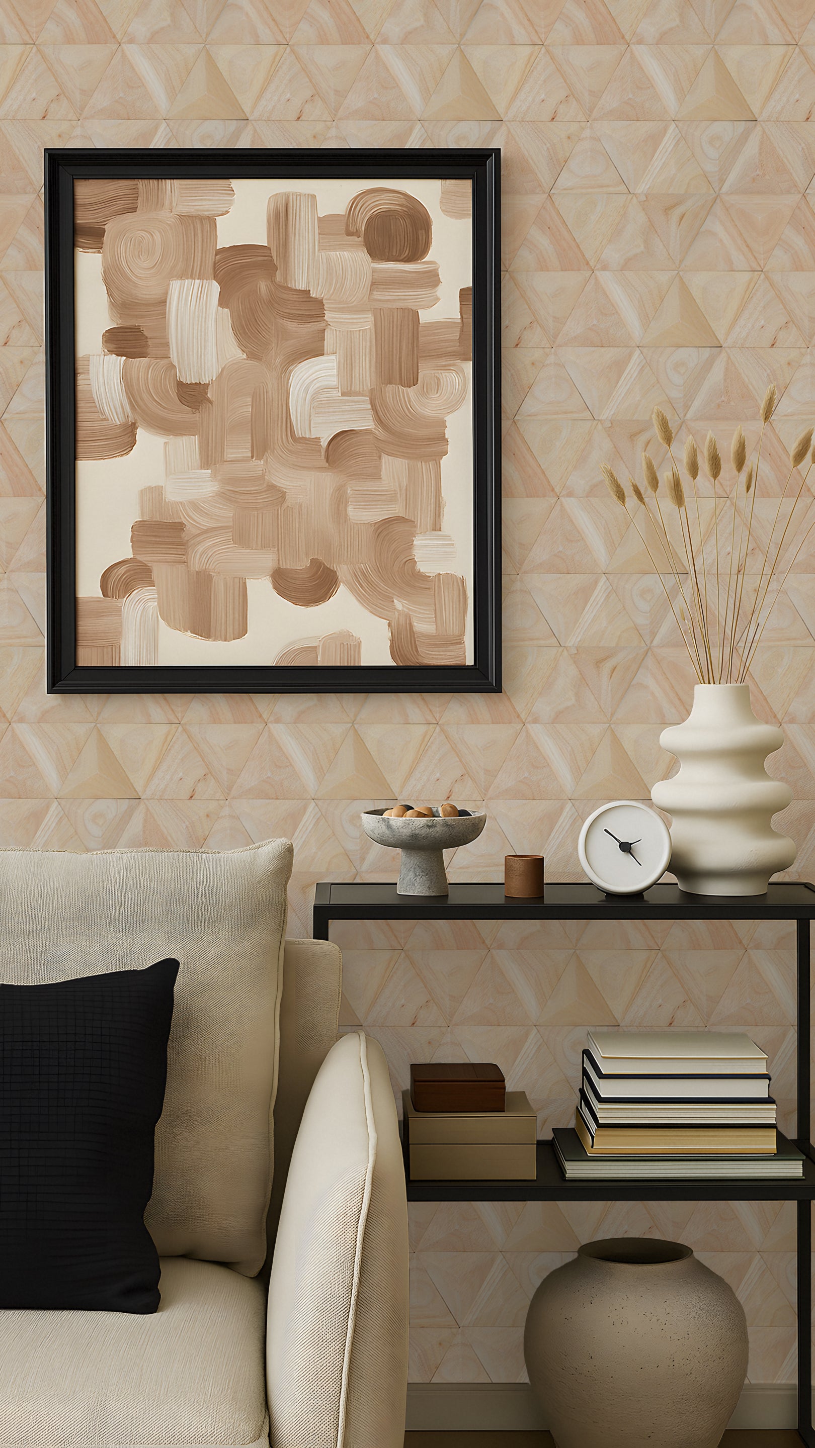 Wood Mosaic Panel | Spacious Rubber Wood Tile | 11.8×13.8”