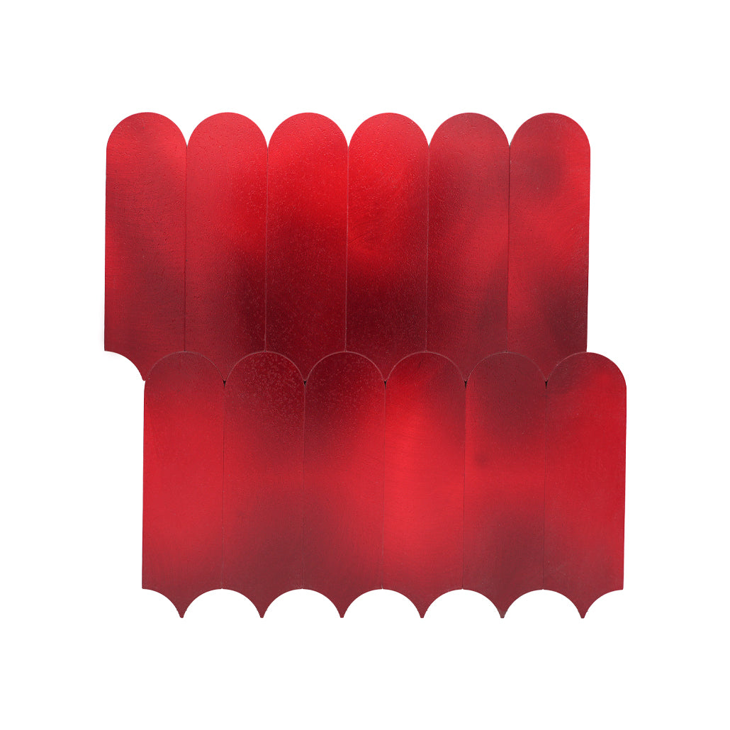 Peel and Stick Backsplash | Arch Red | 11.73×11.34"